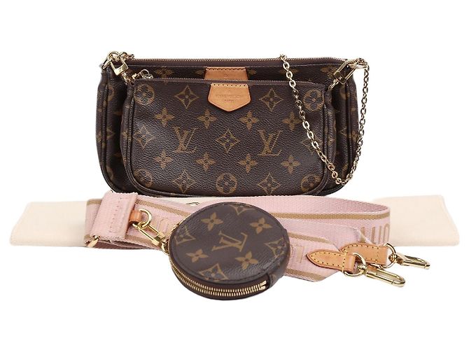 Louis Vuitton Multi Pochette Accessories Monogram Rose Claire