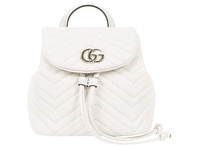 Gucci Mini White Marmont Backpack
