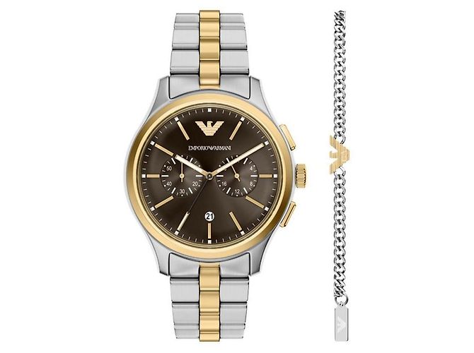 Armani Conjunto de Pulseira de Cronógrafo