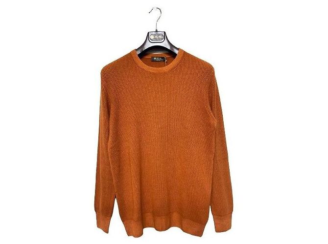 Pull en maille cachemire marron Loro Piana