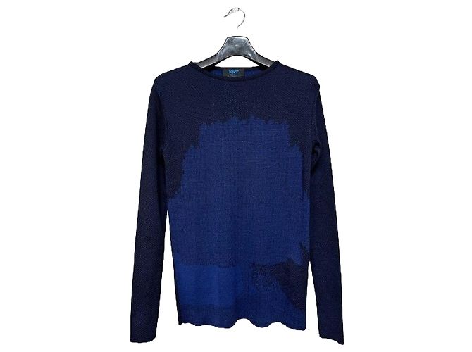Pull en maille bleu marine Kiton