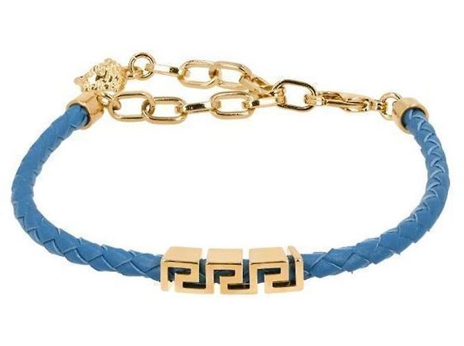 Versace Bracciale in pelle Greca