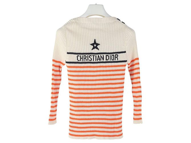 Dior Riviera Signature Logo Baumwollstrickpullover Größe