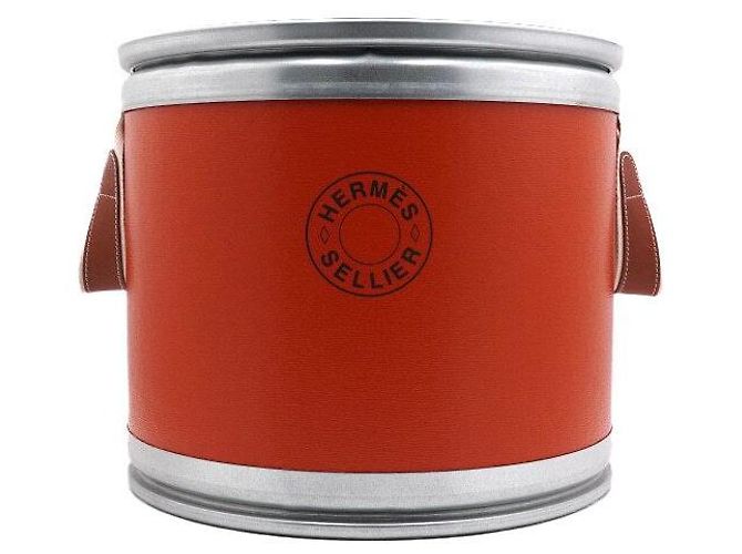 Hermès Small Saddle Box Orange Feu
