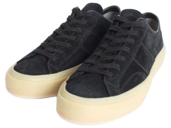 Tom Ford Baskets Cambridge en daim noir