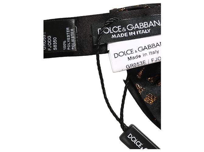 Dolce & Gabbana Dark Gray Speckle Pattern Adjustable Neck Papillon Bow Tie