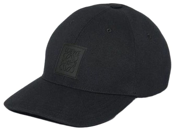 Gorra Loewe Patch Negra de Algodón