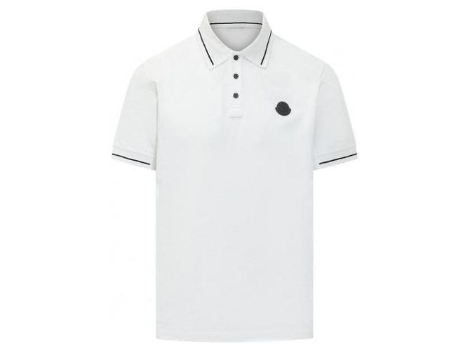 Moncler Baumwoll-Polohemd mit Logo-Patch