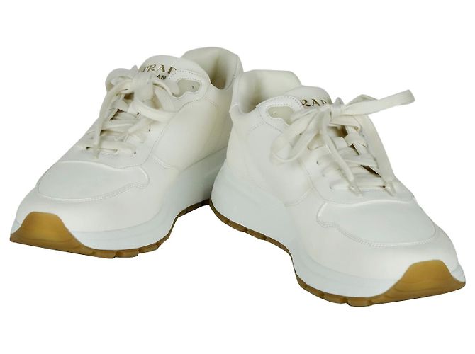 Prada Leder Sneaker Braun Herren