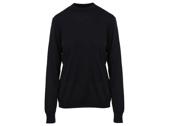 Maison Martin Margiela Wollstrickpullover Mitternachtsblau