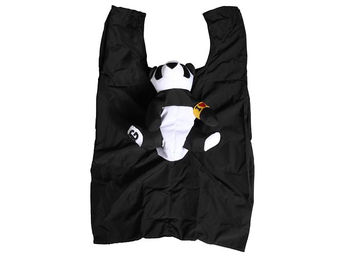 Dolce & Gabbana Men Black Polyester Panda Stuffed Ecobag Bag