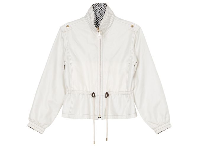 Louis Vuitton Reversible White Dot Zip-Up Jacket Size