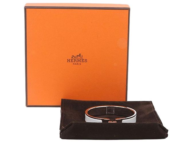 Hermès Bracciale Clickashu White Silver