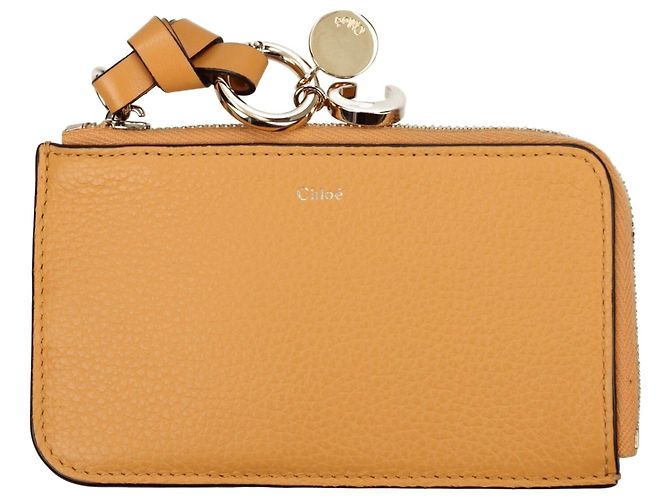 Chloé Orange Leather Wallet