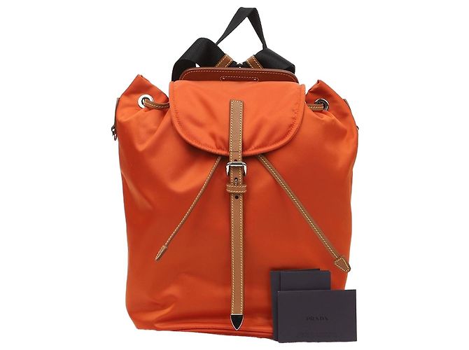 Prada Triangle Logo Backpack