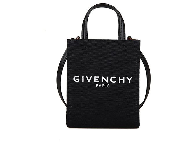 Givenchy Bolso Tote de Algodón Negro