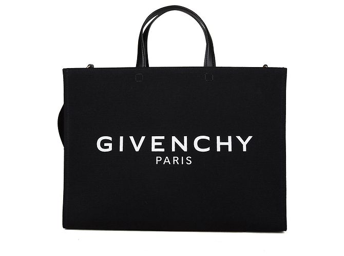 Givenchy Bolso Tote de Algodón Negro