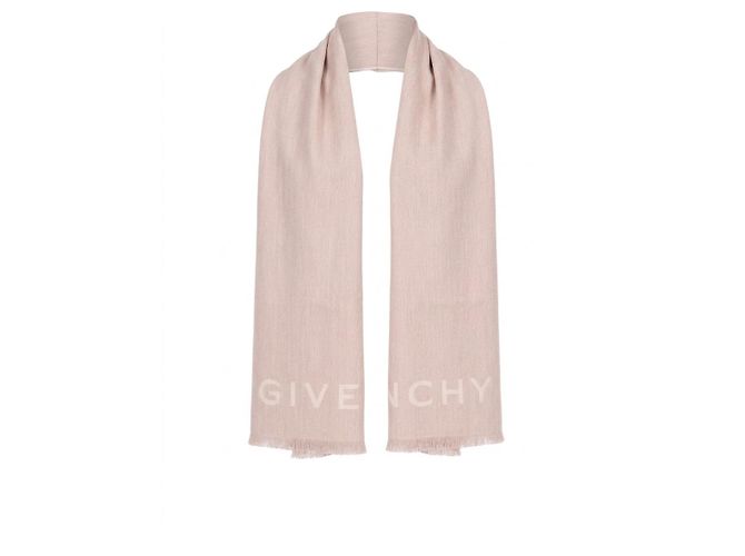 Cachecol Givenchy de lã e cashmere bege