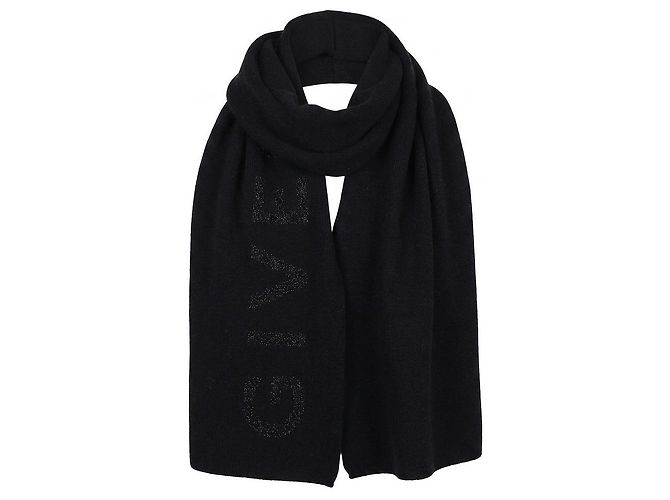 Cachecol Givenchy preto de lã e cashmere