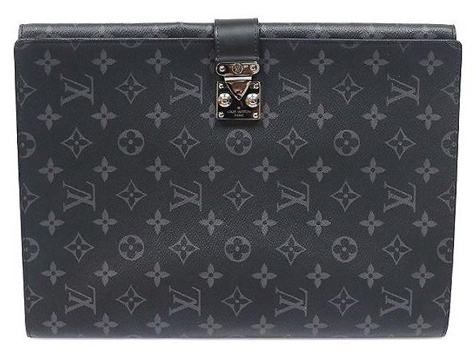 Louis Vuitton Monogram Eclipse Canvas Frank GM Document Tablet Case Clutch