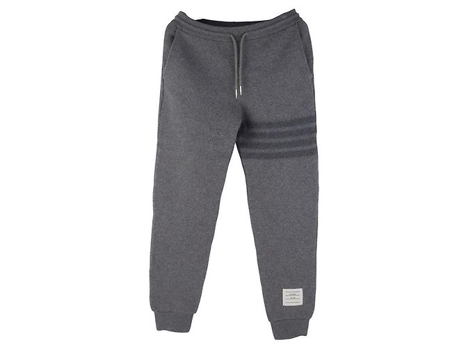 Thom Browne Wollene Jogginghose mit Patches Größe