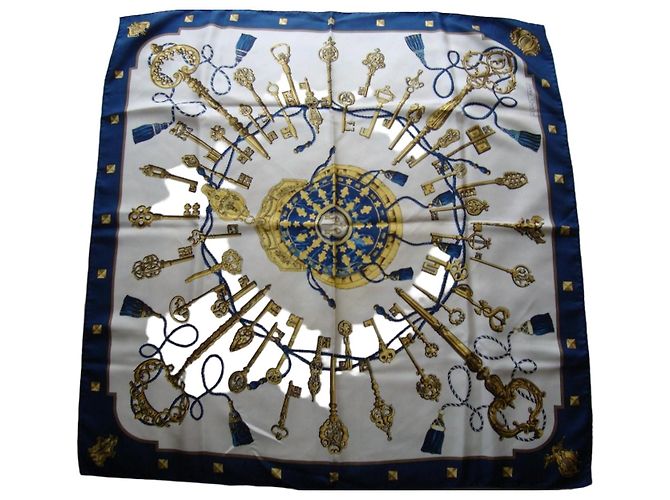 Hermès Carré Foulard en Soie 'Keys'