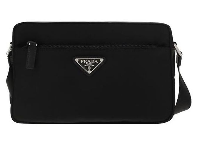 Prada Borsa a tracolla in nylon nero