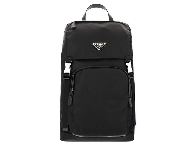 Prada Black Recycled Polyamide Backpack
