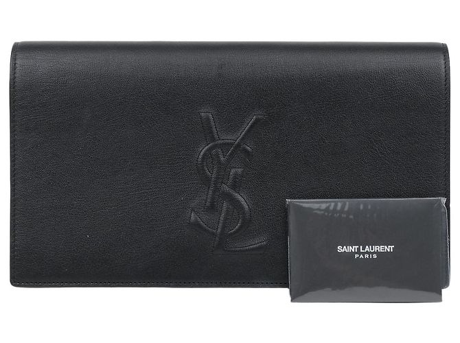 Autre Marque Clutch in pelle nera