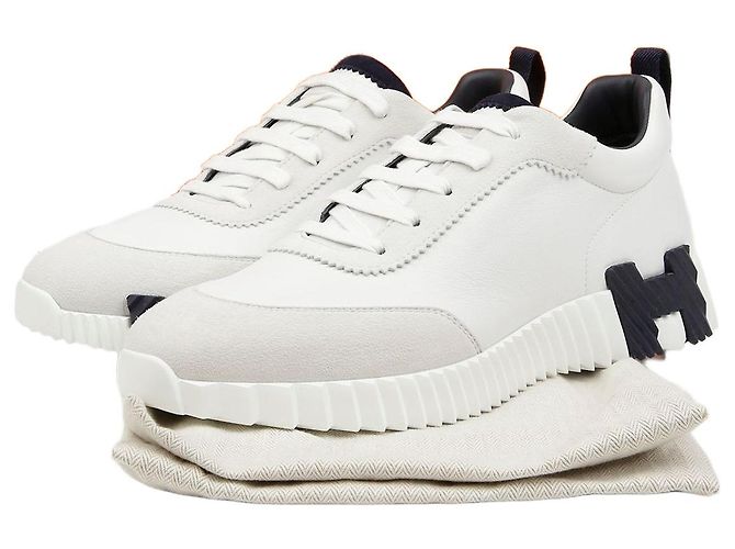 Hermès Bouncing White Navy