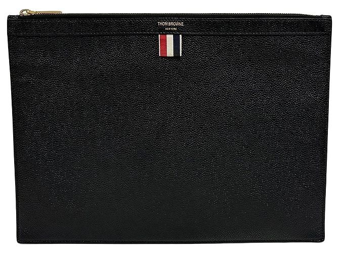 Thom Browne Pochette Stripe Black Medium