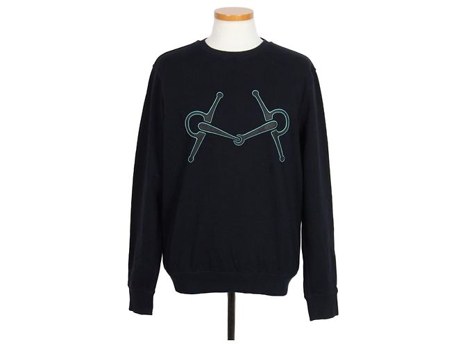 Hermès Leather Patch Horsebit Sweatshirt
