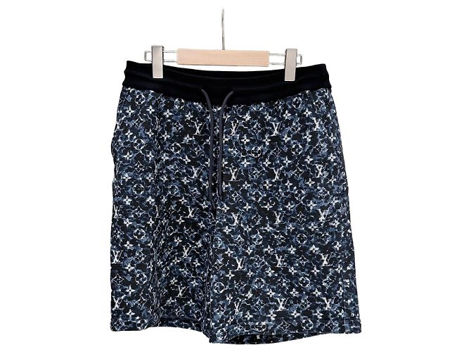 Louis Vuitton Pantaloncini in cotone trasparente Monogram