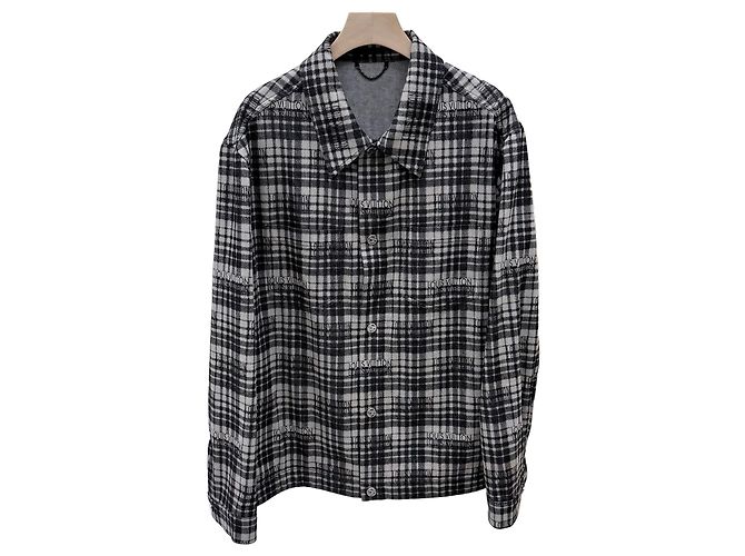 Louis Vuitton Checked Denim Overshirt Jacket