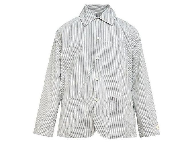 Jacquemus Camisa de manga comprida com riscas e colarinho