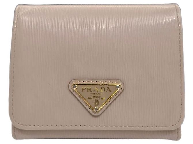 Prada Viterbo Move 3-Fold Wallet Pink Leather