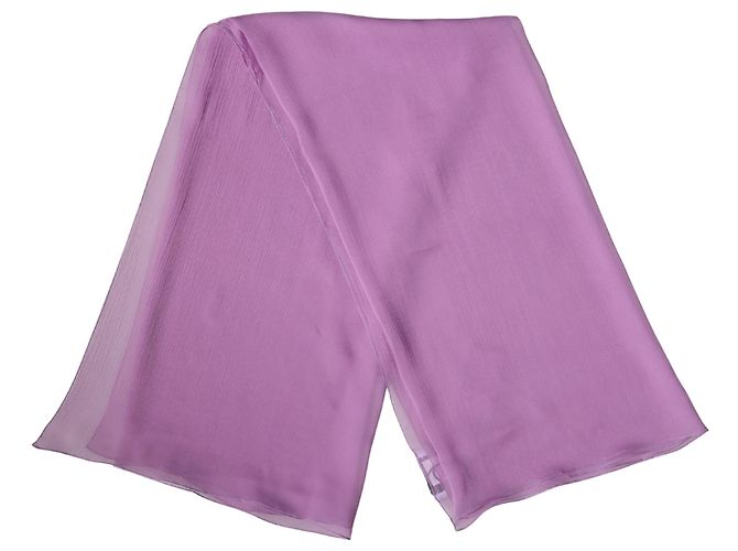 Dolce & Gabbana Lenço e echarpe de seda roxo claro