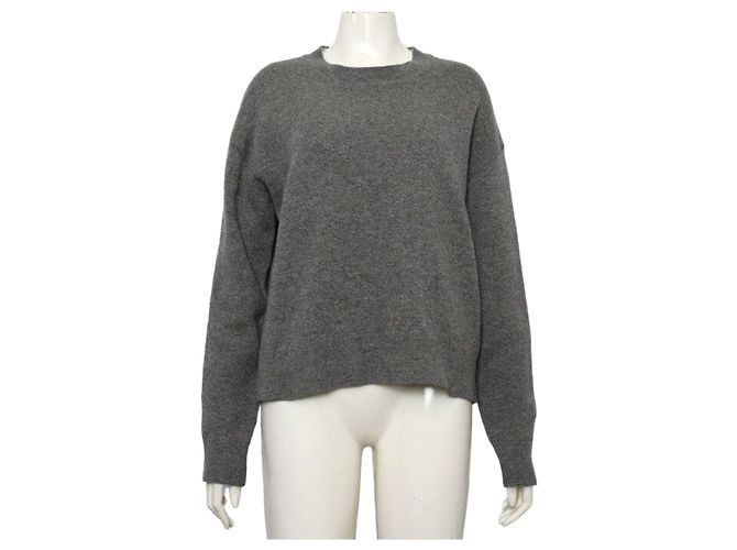 Dior Grauer Oversized-Kaschmirpullover für Damen