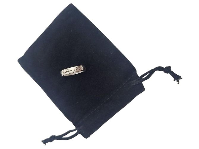 Gucci Silver Ghost GG Ring Silberfarben