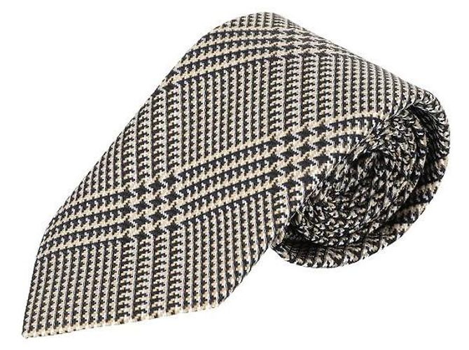 Tom Ford Check Pattern Silk Tie