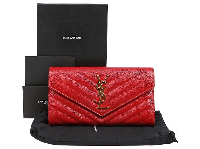Autre Marque Monogram Flap Long Wallet