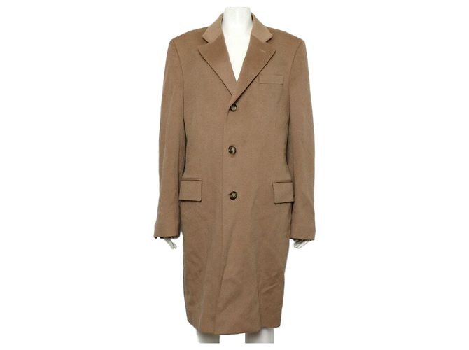 Autre Marque Beige Wool Oversized Single Women's Coat
