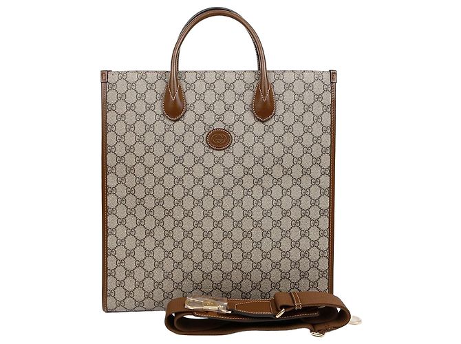 Gucci Sac cabas moyen Interlocking Marron