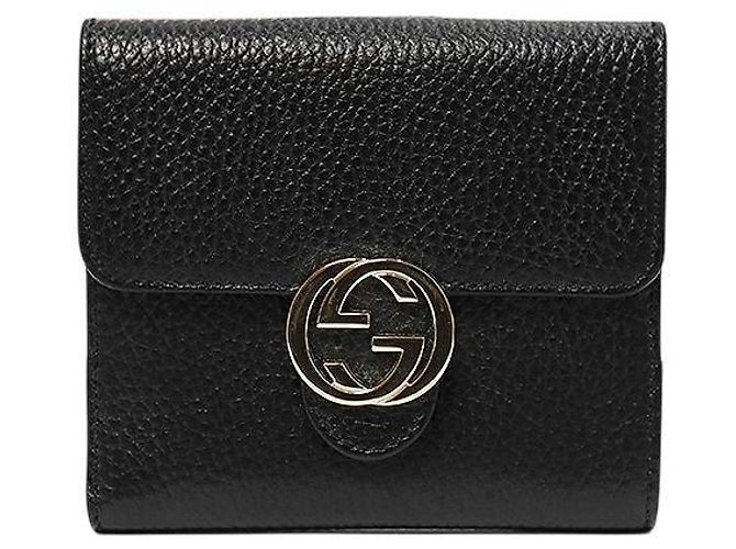 Gucci Interlocking Geldbörse Schwarz