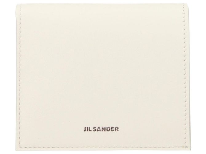 Jil Sander White Leather Wallet