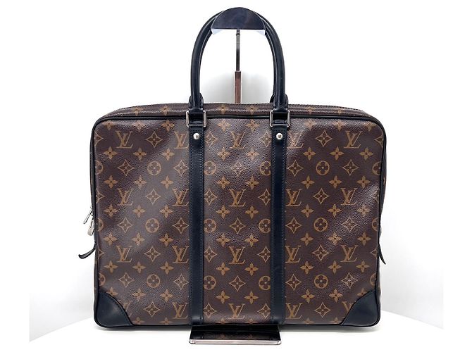 Louis Vuitton Monogram Macassar Tote Briefcase
