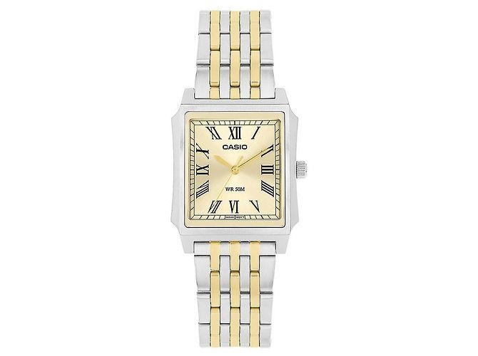 Relógio Casio de metal prateado