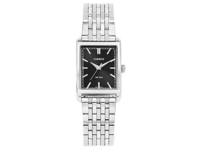 Relógio Casio de metal prateado