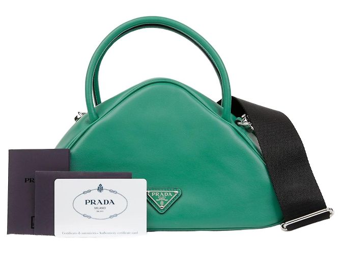 Prada Triangle Tote Shoulder Bag