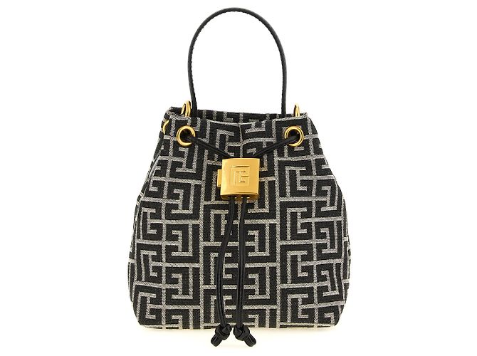 Balmain Bicolor Polyester Handbag